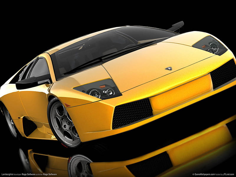 Lamborghini, sportscar, video game, desenho, racing car, gaming, car, digital, yellow car, style, HD wallpaper