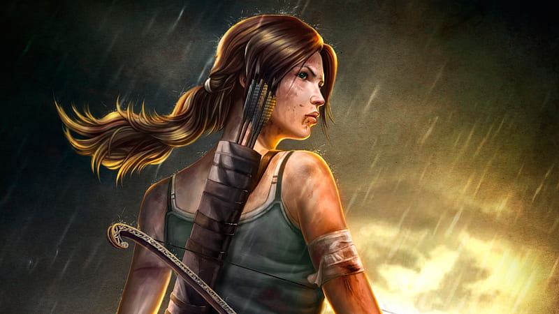 Lara Croft Tomb Raider Artwork, tomb-raider, lara-croft, artwork, artist, digital-art, HD wallpaper