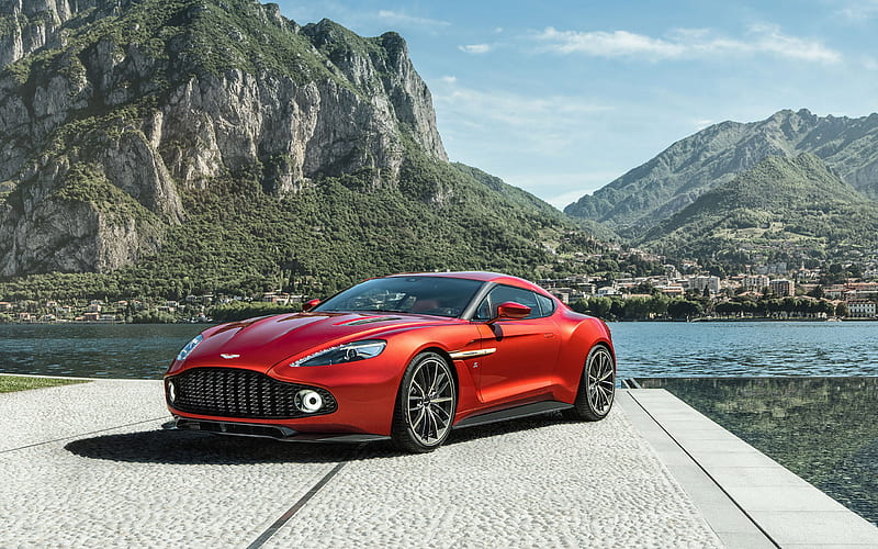 Aston Martin, Aston Martin Vanquish Zagato, Car, Red Car, HD wallpaper