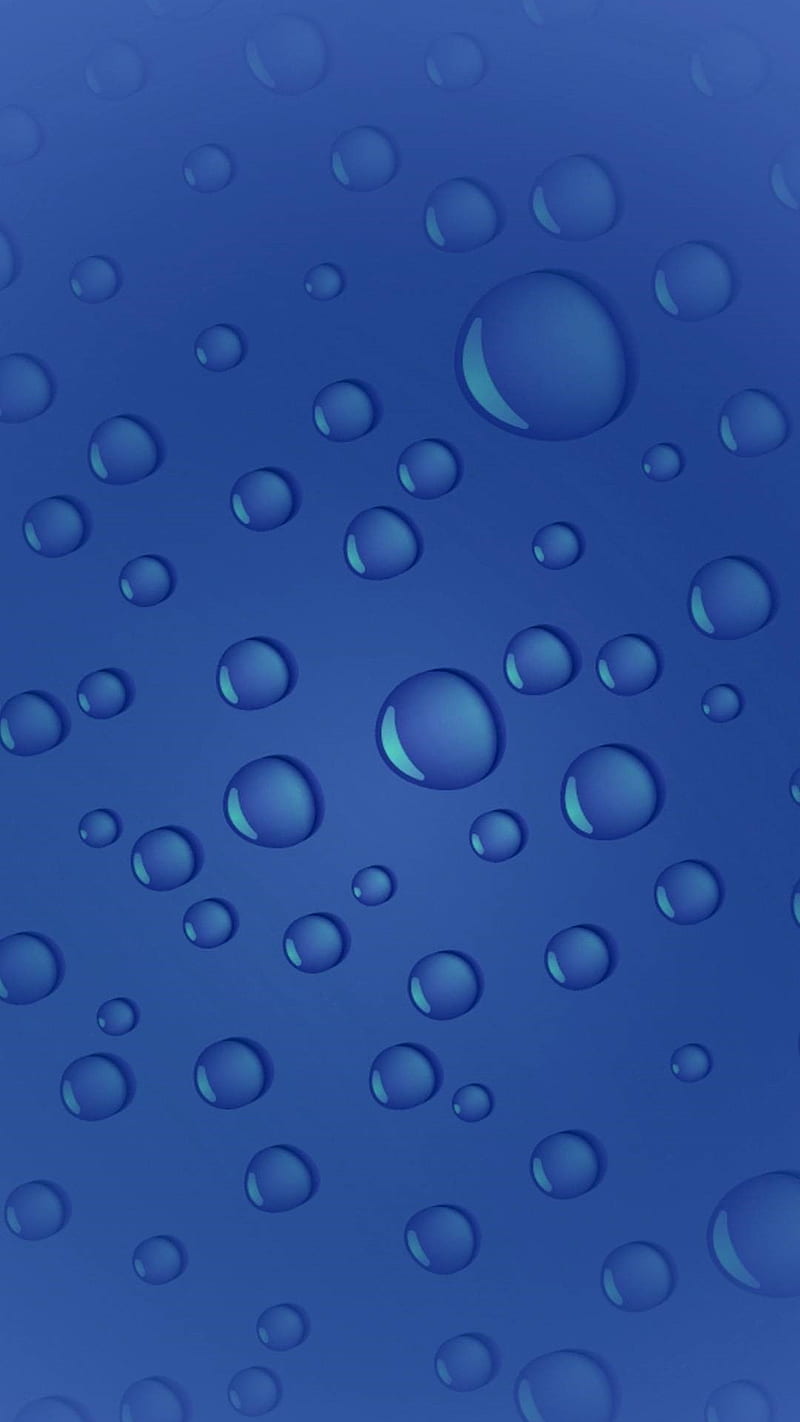 Blue water Droplets , water droplets, drops, background, HD phone wallpaper
