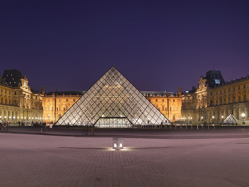 Louvre Museum, france, paris, HD wallpaper