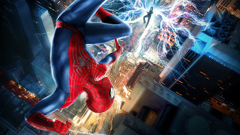 Spiderman Vs Electro Fight Scene , spiderman, electro, superheroes, artist, artwork, digital-art, HD wallpaper