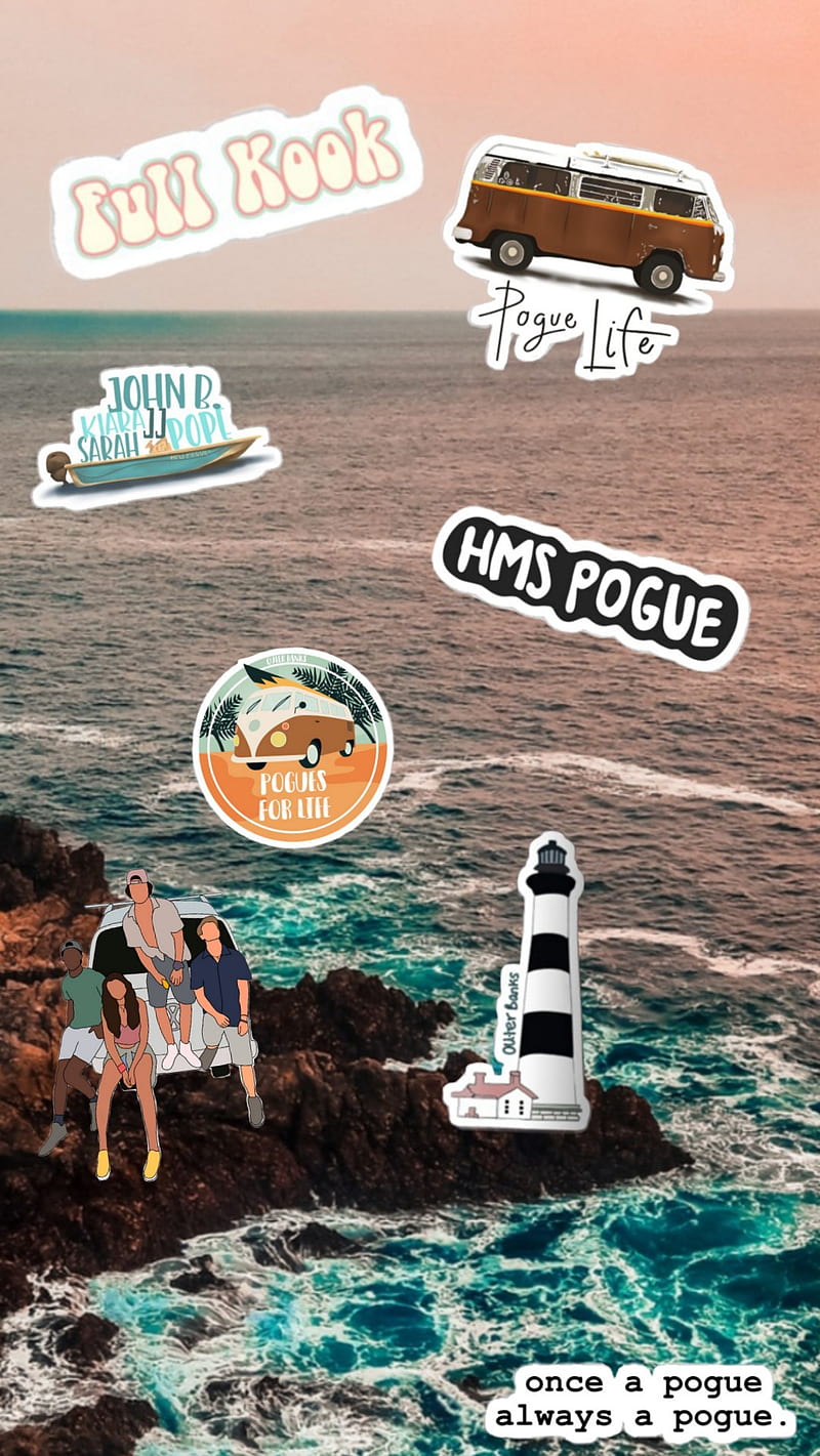 Buy Outer Banks Pogues for Life iPhone Wallpaper in A World Full Online in  India  Etsy