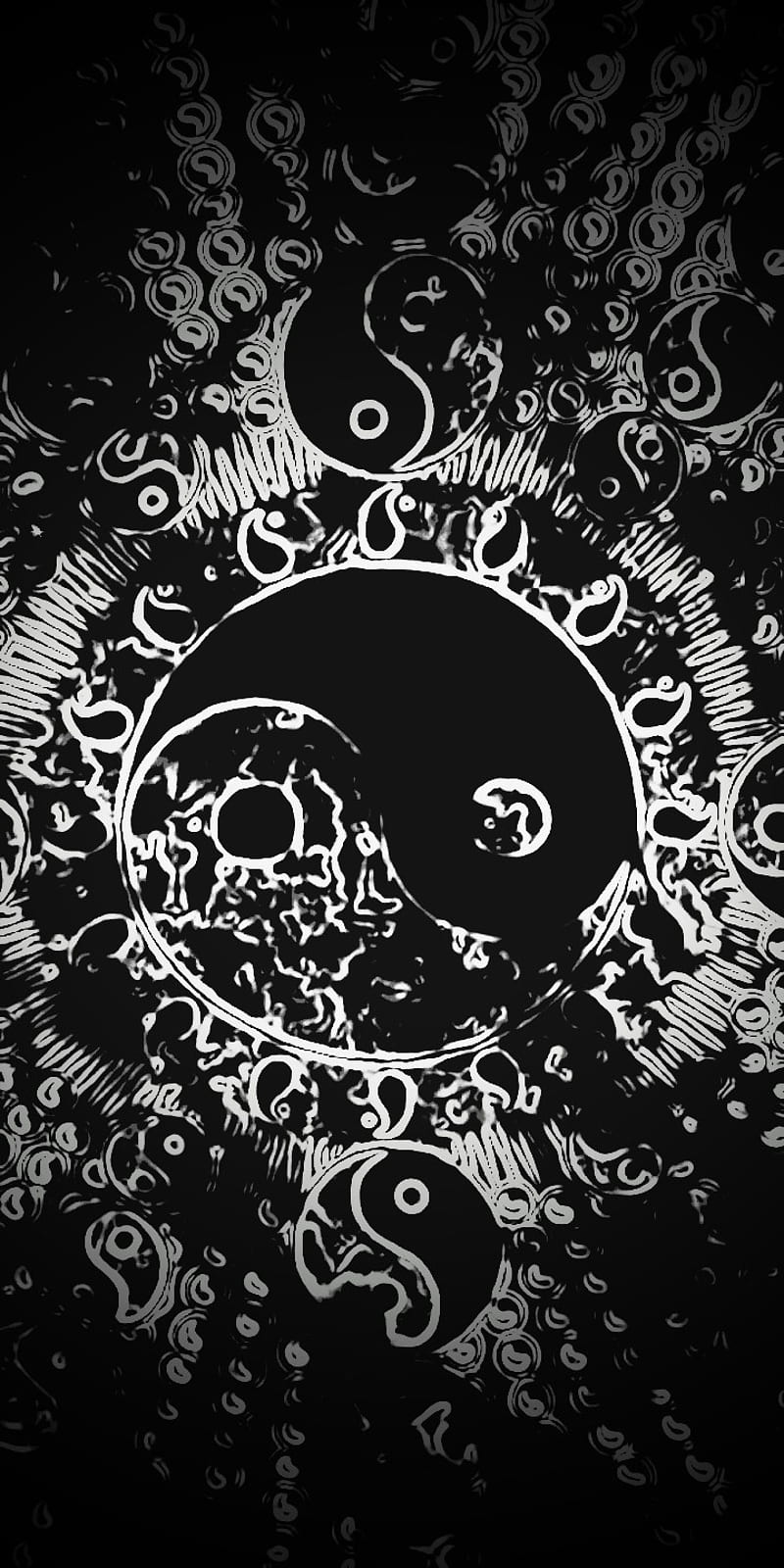Yin and yang, black and white, peace, HD phone wallpaper | Peakpx