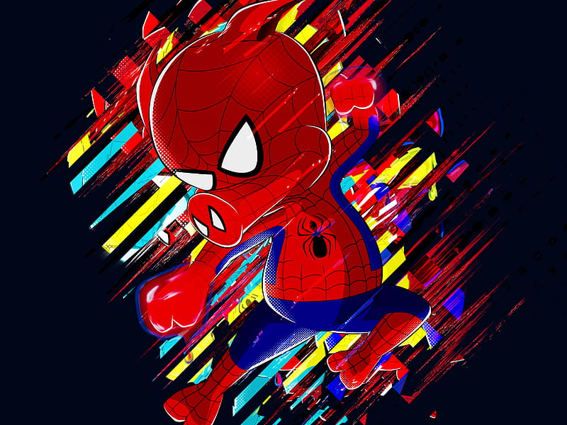 Peter Porker As Spider Ham, spiderman, superheroes, artwork, artist, digital-art, HD wallpaper