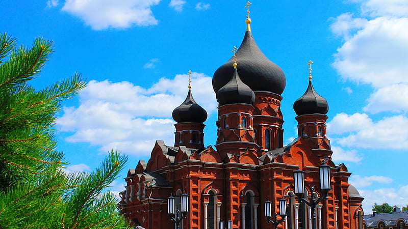 Church Dome Under Blue Sky In Russia Travel, HD wallpaper