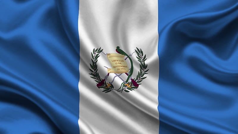 Guatemala, satin, country, flag, HD wallpaper