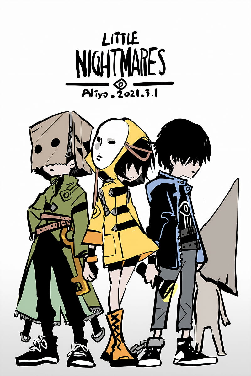 Little nightmares, anime, game, little nightmares 2, momo, six, HD