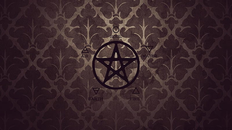wiccan pentacle, desenho, wiccan, abstract, pentacle, HD wallpaper