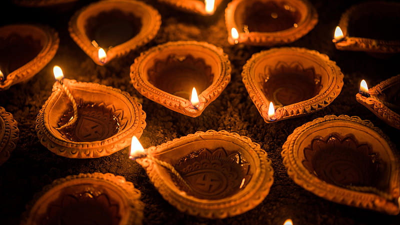 Oil lamps Occasion of Diwali India 2022 Bing, HD wallpaper