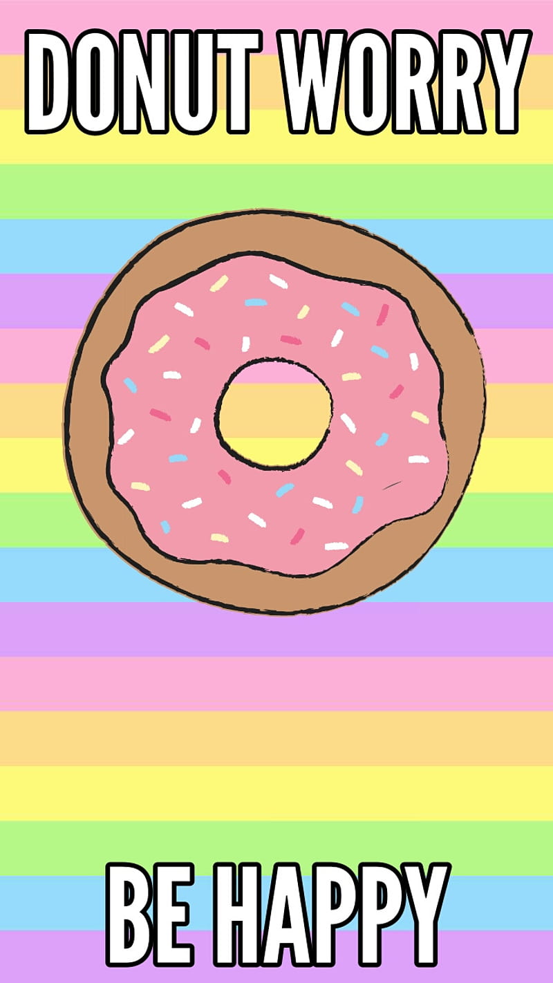Donut Pun, cartoon, dorky, funny, pun, weird, HD phone wallpaper | Peakpx