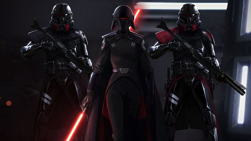 second sister, star wars jedi: fallen order, purge troopers, artwork, lightsaber, Games, HD wallpaper