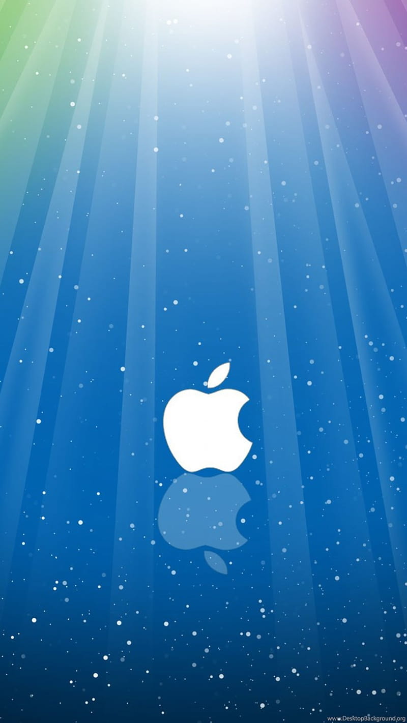 Iphone de apple, manzana, azul, logo, brillo, Fondo de pantalla de teléfono  HD | Peakpx