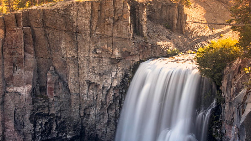 Devils Postpile National Monument Waterfall, waterfall, nature, HD wallpaper