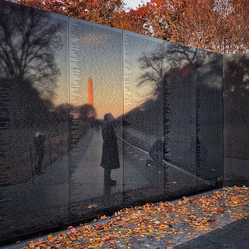 monument, Vietnam Veterans Memorial, fall, Washington, D.C., HD phone wallpaper