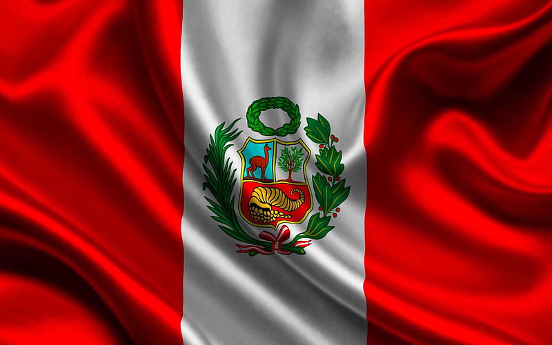 Peru, flag of Peru, Peruvian flag, HD wallpaper
