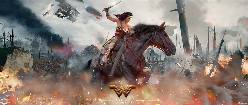 2017 Wonder Woman Movie Fan Art, wonder-woman, artwork, 2017-movies, movies, HD wallpaper