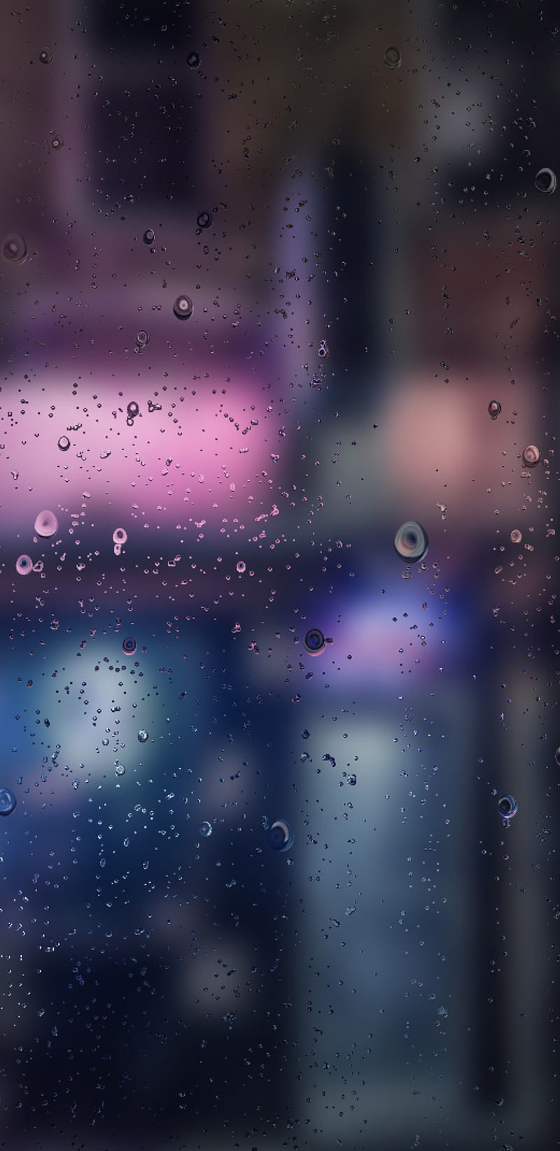 Blurry Rains, city, edge, lights, weather, HD phone wallpaper | Peakpx