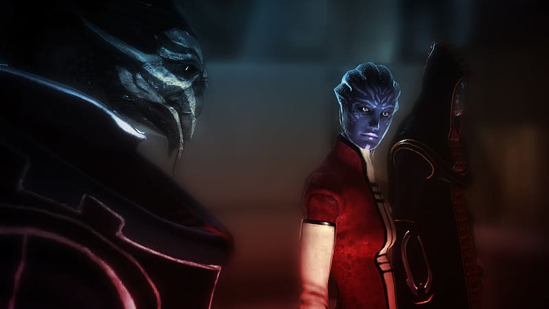Mass Effect, Video Game, Garrus Vakarian, Liara T'soni, HD wallpaper