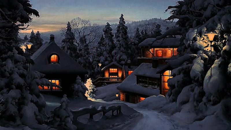 Winter, Artistic, HD wallpaper