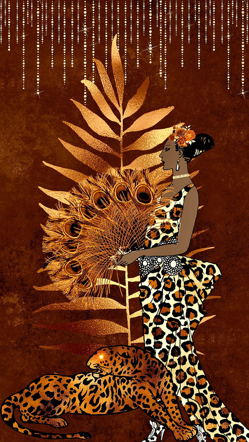 Download free Glittering Cheetah Print Wallpaper 