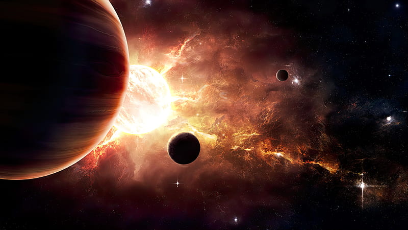 Amazing Planets in Space, HD wallpaper
