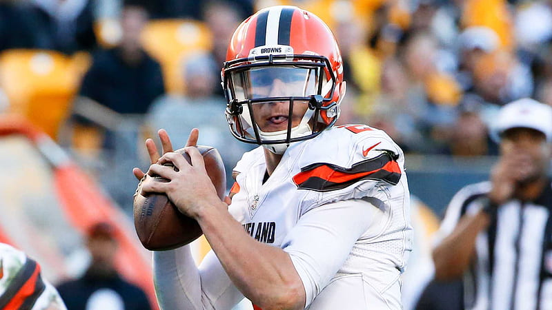 American Football Cleveland Browns Manziel Going To Throw Ball Cleveland Browns, HD wallpaper