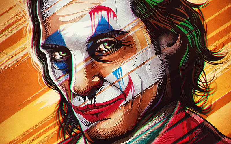 Joker, abstract art, supervillain, fan art, portrait, Joker, HD ...