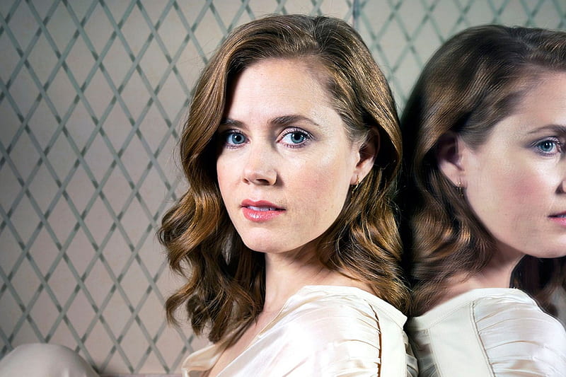 Amy Adams Woman Mirror Face Redhead Girl Actress Hd Wallpaper