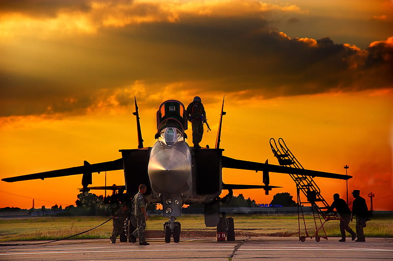 MiG-31, aircraft, plane, wings, mig 31, mikoyan, military, russian, HD wallpaper
