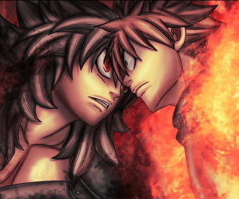 Fairy Tail, Anime, Manga, Natsu Dragneel, Fire, Dragon, Mage, Father And  Son, HD wallpaper