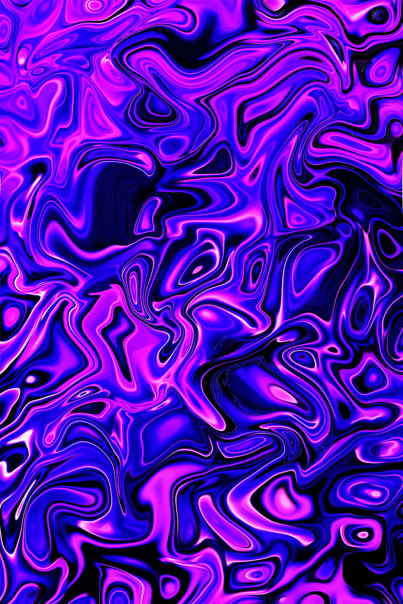 Abstract Purple, abstract, black, colors, desenho, iphone, liquid, modern, purple, surreal, HD phone wallpaper