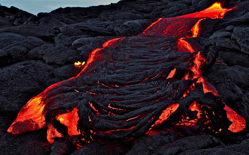 Lava Flow ~ Kapaahu, Hawaii, Lava, Hawaii, Nature, Flow, HD wallpaper