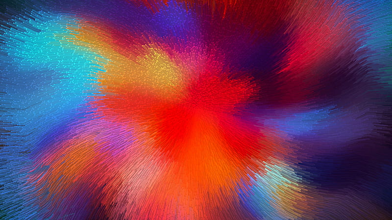 Circle Colorful Wave Abstract , circle, abstract, colorful, HD wallpaper