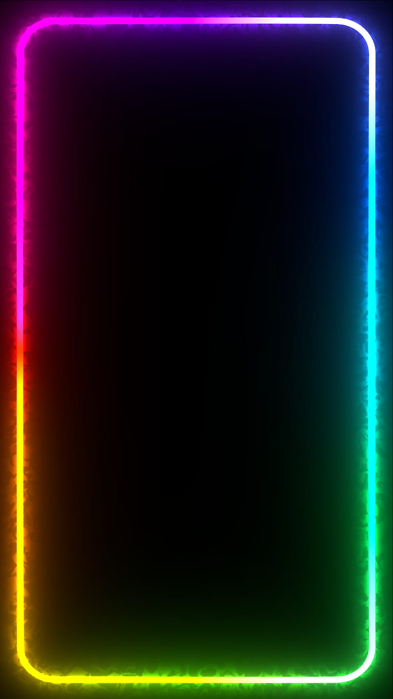 Thin Rainbow Frame, Frames, abstract, art, border, borders, color, colored, colored frame, colorful, colors, desenho, gradient, gradient border, gradient frame, line frame, orange, pink, purple, rainbow border, rainbow frame, red, side, sides, ultraviolet, violet, yellow, HD phone wallpaper