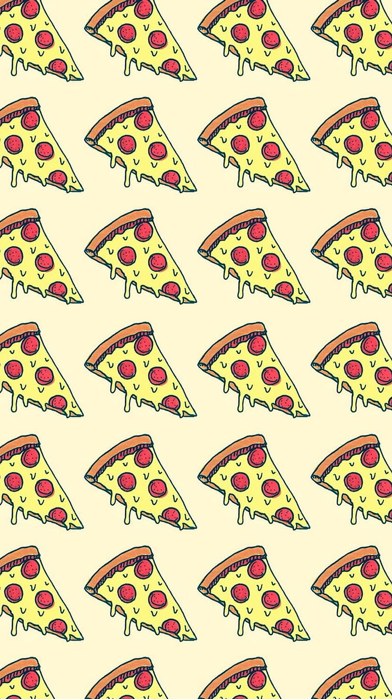 Pizza, food, pattern, HD phone wallpaper