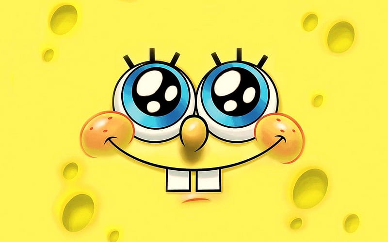 spongebob squarepants, squarepants, spongebob, face, eyes, teeth, HD wallpaper