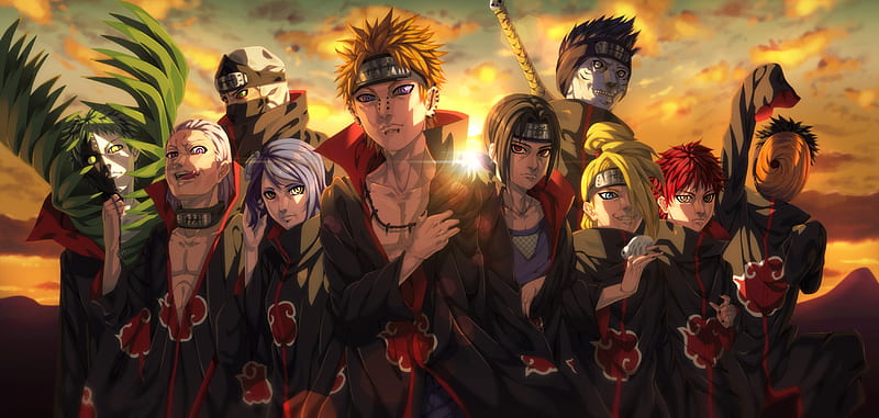 Akatsuki Organization Anime, HD wallpaper