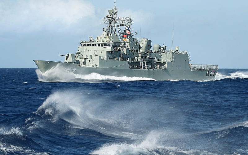 HMAS Warramunga, FFH 152, warship, frigate, Anzac-class frigate, Royal Australian Navy, RAN, HD wallpaper