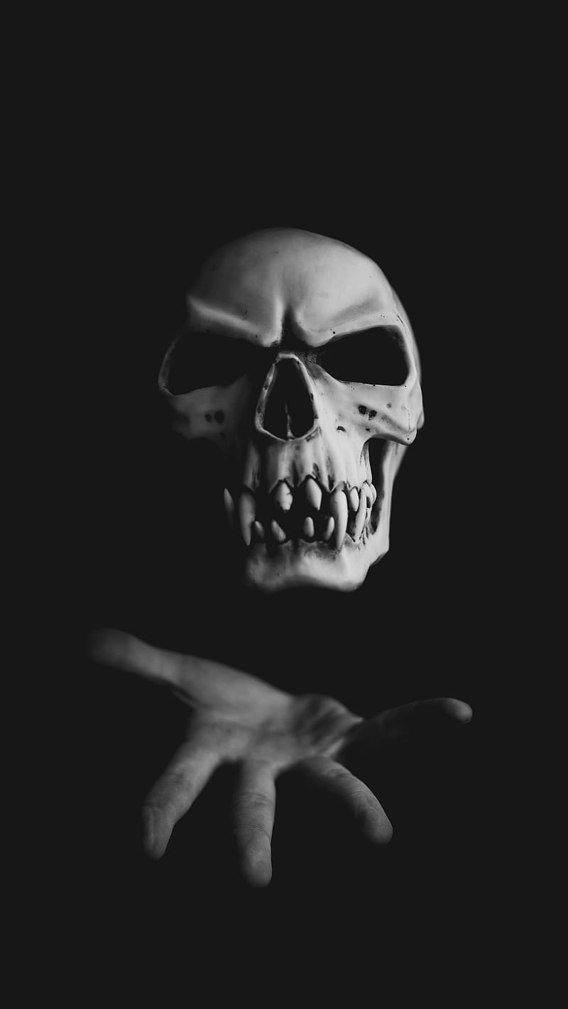 Bhoot, Skull, haunted, skeleton, HD phone wallpaper