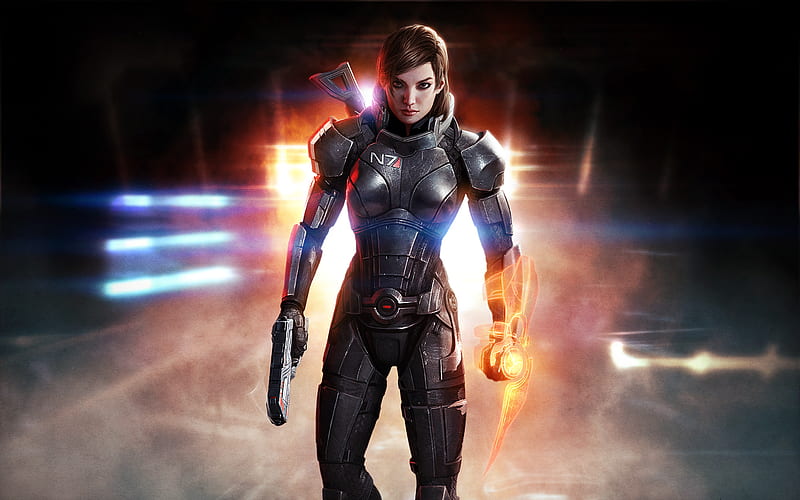 Mass Effect 3 Shepard Femshep , mass-effect, games, HD wallpaper