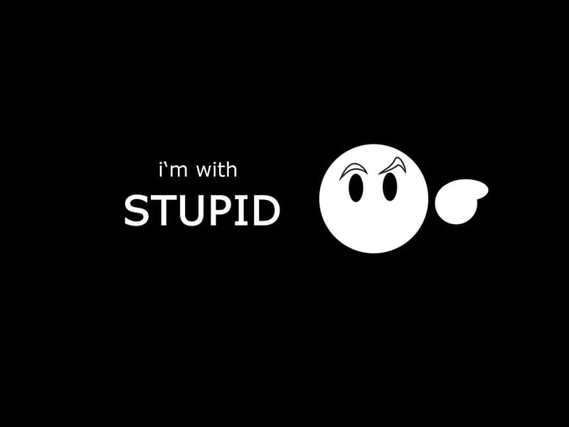I'm With Stupid, stupid people, im with stupid, funny, stupid, HD wallpaper  | Peakpx