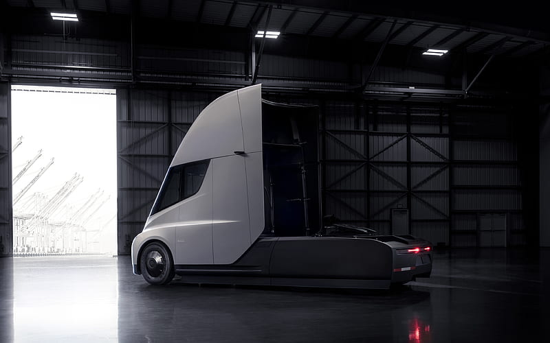 Tesla Semi, 2018, electric truck, cars of the future, electric car, USA, Tesla, HD wallpaper