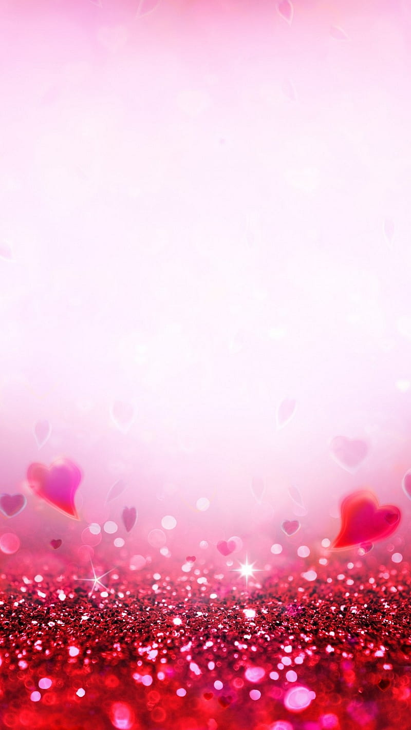 Beautiful Pink Hearts , love, HD phone wallpaper