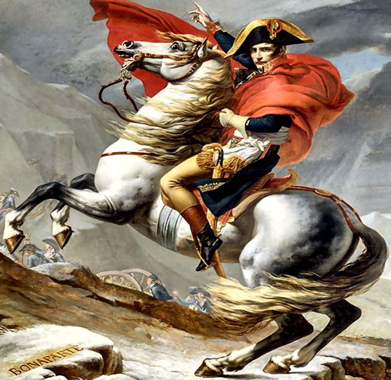 Napoleon Crossing the Alps, art, Old Master, Napoleon, David, bonito,  illustration, HD wallpaper | Peakpx