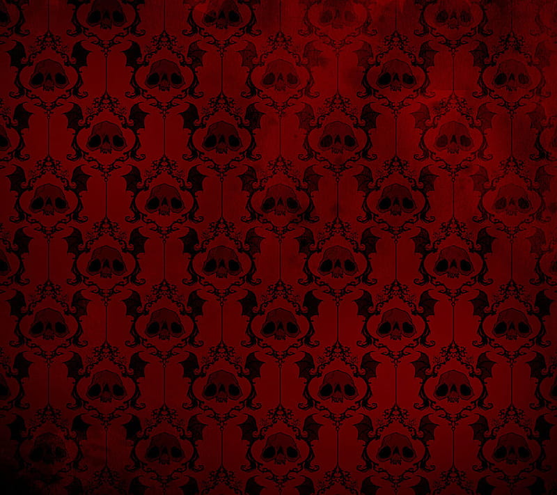 Skull, red, HD wallpaper | Peakpx