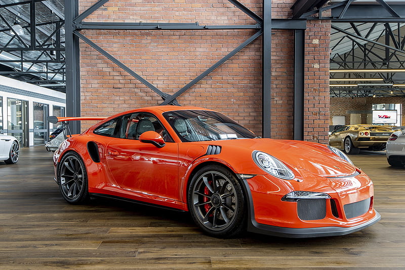 Porsche, Porsche 911 GT3, Car, Orange Car, Porsche 911, Sport Car, HD wallpaper