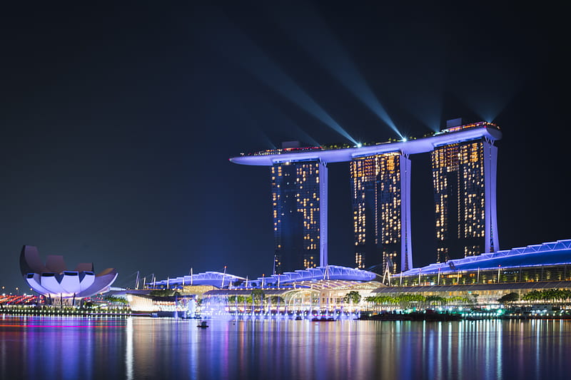 Marina Bay Sands, Singapore, HD wallpaper
