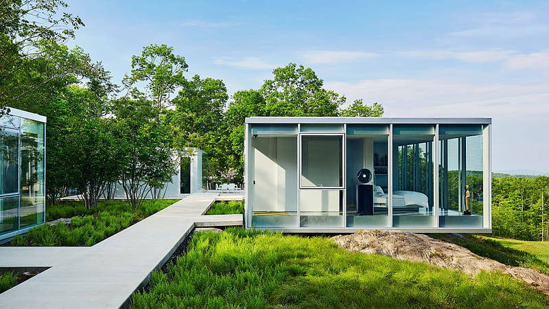 Toshiko Mori–Designed Glass Houses Dot This Incredible Hudson Valley Compound, HD wallpaper