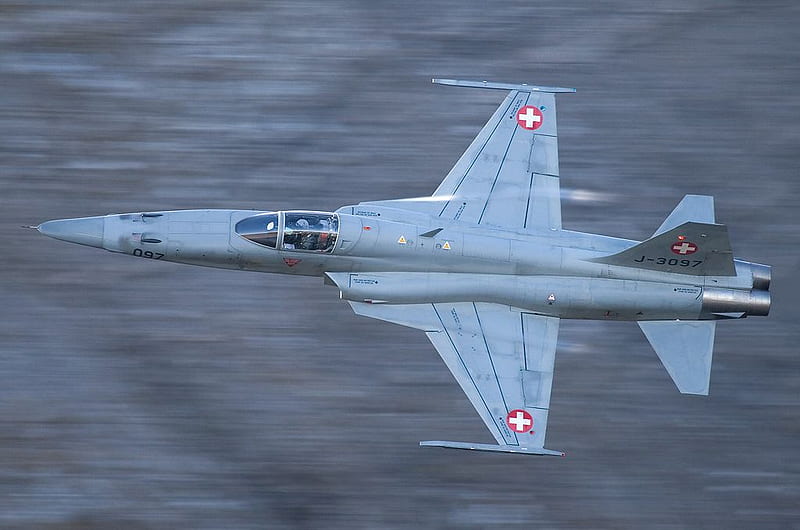 Northrop F-5 dom Fighter, fighter aircraft, jet, swiss air force, jet fighter, HD wallpaper